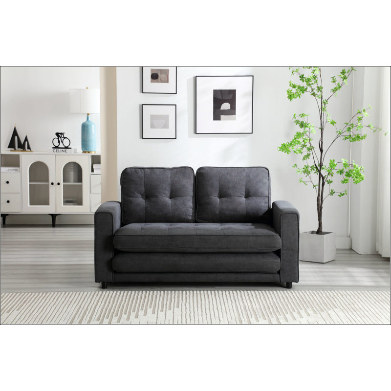 Wayfair grey futon sales